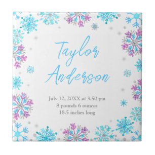 Estacas de Nascimento com Flocos de Neve Puros e A