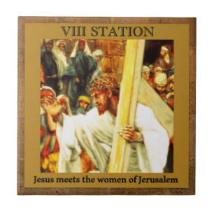 Estações da Cruz #8 de 15 Jesus encontram mulher