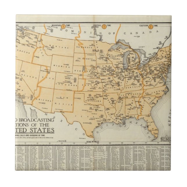Estações de transmissão de rádio dos Estados (Frente)