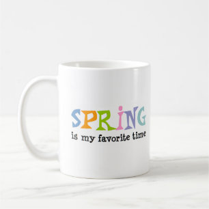 estações primavera tempo favorito caneca de café