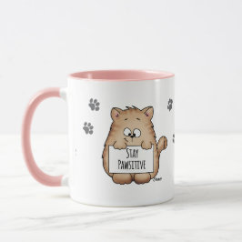 Estada Pawsitive - caneca de café bonito dos