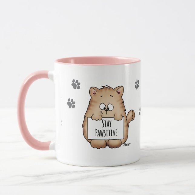 Estada Pawsitive - caneca de café bonito dos (Esquerda)