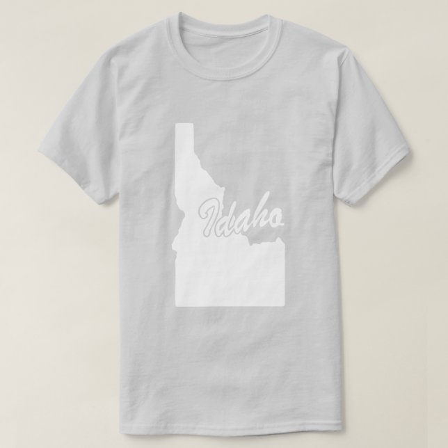 Estado Da Camisa De Forma Idaho (Frente do Design)