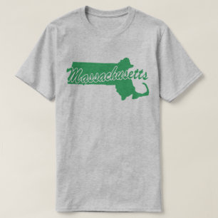 Estado da Camiseta em Forma de Massachusetts