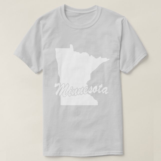 Estado Da Camiseta Em Forma De Minnesota (Frente do Design)