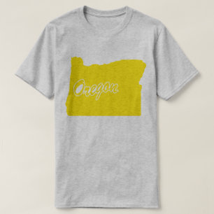Estado Da Camiseta Em Forma De Oregon