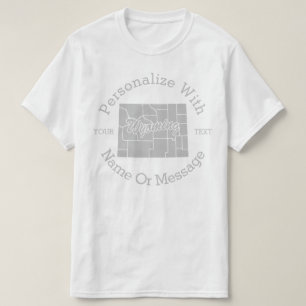 Estado da Camiseta PERSONALIZADA Wyoming