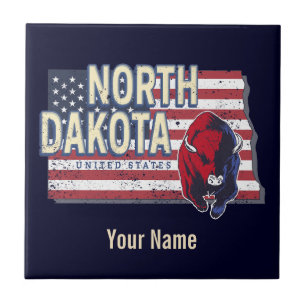 Estado de Dakota do Norte Estados Unidos - Mapa Re