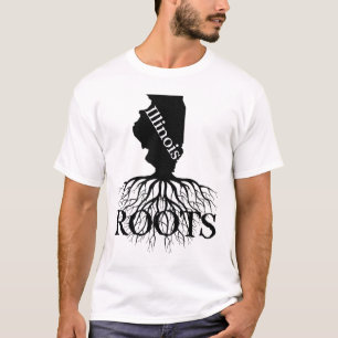 Estado de Illinois Raia Camisa de Mulheres ou Home