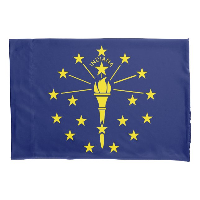 Estado de Indiana Flag Impressão Patriotc (Frente)