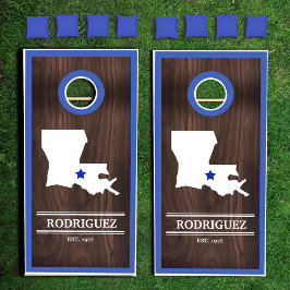 Estado de Louisiana Personalizada Woodgrain