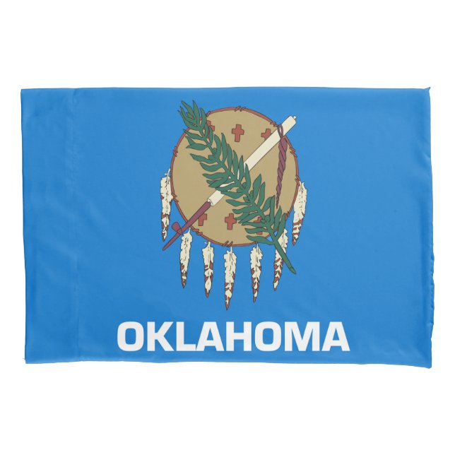 Estado de Oklahoma Flag Impressão Patriotc (Frente)