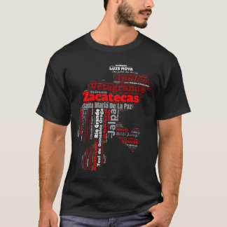 Estado De Zacatecas México Camiseta Ciudades
