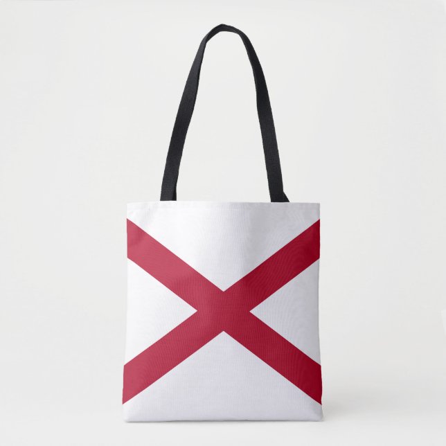 Estado do Alabama Flag Tote Bag (Frente)