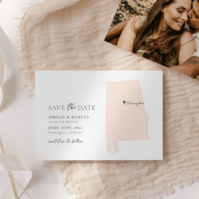 Estado do Alabama Salve o Cartão de Data (Criador carregado)