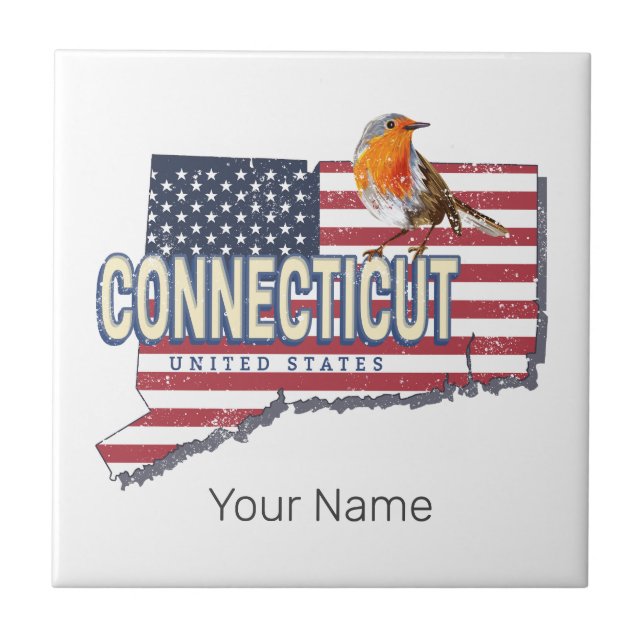 Estado unido do Connecticut mapeamento de estado r (Frente)