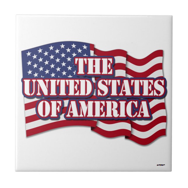 Estados Unidos da América com pavilhão dos EUA (Frente)