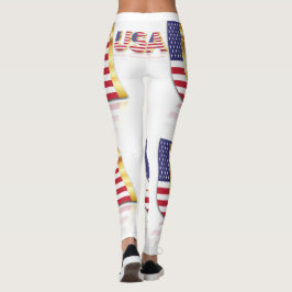 Estados Unidos da América Flag Leggings