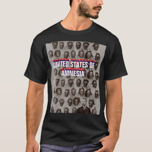 ESTADOS UNIDOS DA AMNESIA C Camiseta Básica Escur