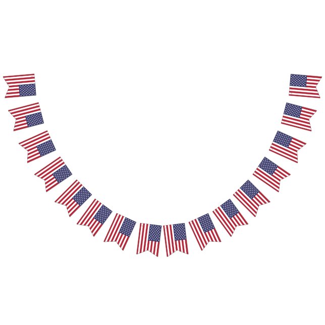 Estados Unidos EUA Bandeira de Bunting Americano (Todos)