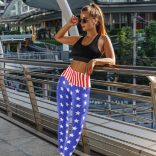 Legging Bandeira star spangled dos EUA