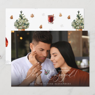 Estamos Engajados Foto Ele Holly Berry Feriado -C