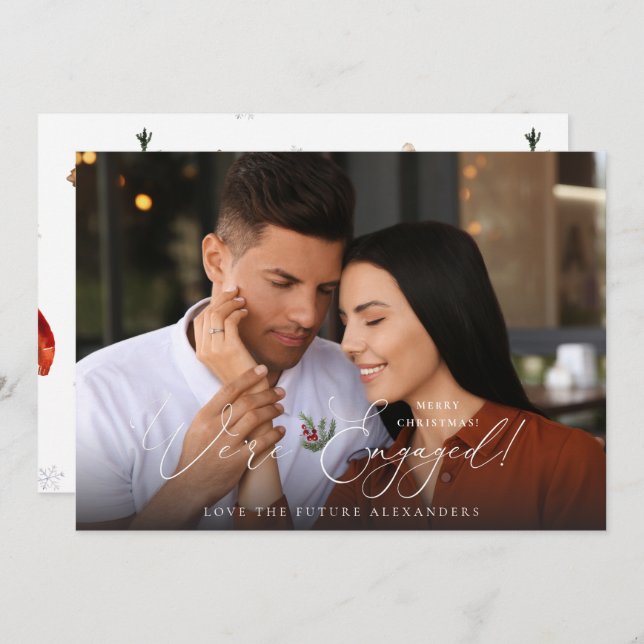 Estamos envolvidos com a foto de Holly Berry Holid (Frente/Verso)