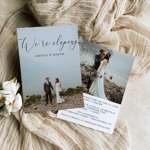 Estamos Fugindo para Casar Anúncio Convite