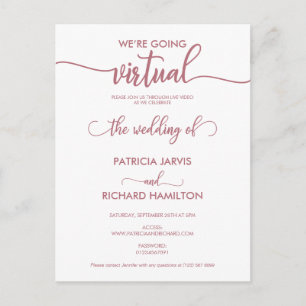 Estamos Indo para o Virtual Convite de Casamento O
