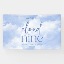Estamos No Chá de fraldas Azul Cloud Nine