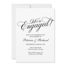 Estamos no Convite para Festas de noivado