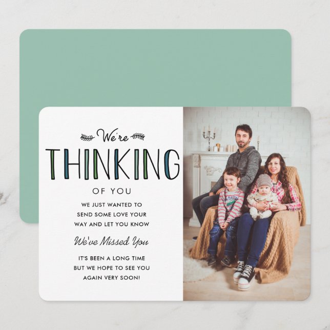 Estamos pensando em você (Frente/Verso)