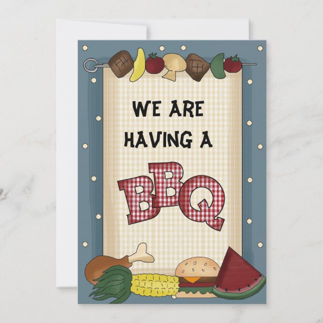 Estamos Recebendo Um Convite Para CHURRASCOS (Frente)