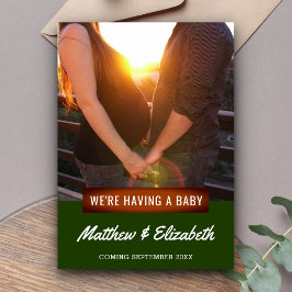 Estamos tendo um bebê | Anúncio de Gravidez de Fot
