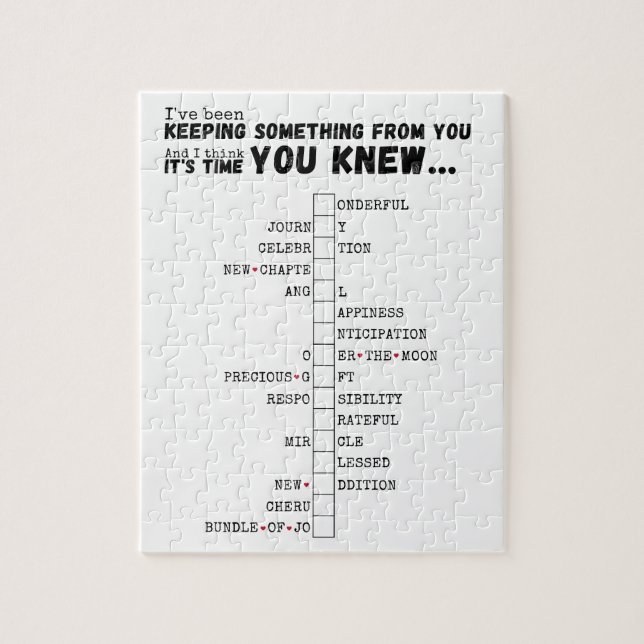 Estamos tendo um bebê - Quebra-cabeça completo e r (Vertical)