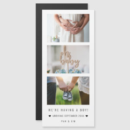 "Estamos tendo um menino!" Fotos de lançamento do 