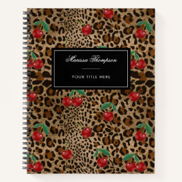 Estampa Animal Leopardo Guepardo Padrão Cereja Ver