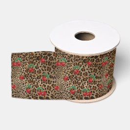 Estampa Animal Leopardo Guepardo Padrão Cereja Ver