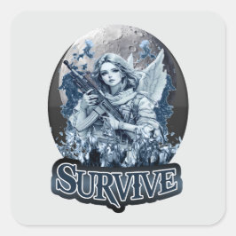 Estampa Anjo – Cyberpunk Guardian Angel - Adesivo