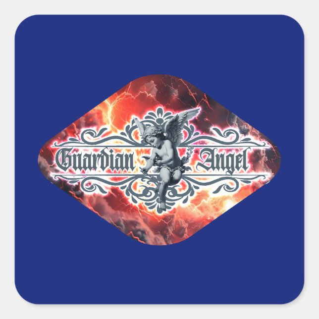 Estampa Anjo - Guardian Angel – Adesivo (Frente)