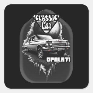 Estampa Carro - Classic Car Opala 71 - Adesivo