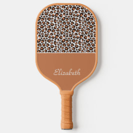 Estampa de leopardo marrom na moda com nome estilo