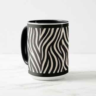 "ESTAMPA DE ZEBRA" - CANECA DE CAFÉ DE 15 OZ