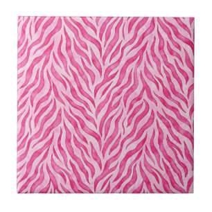 Estampa de Zebra Rosa Vibrante