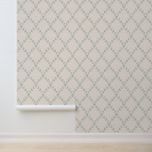Estampa Floral em Verde Sage Silenciado em Bloco
