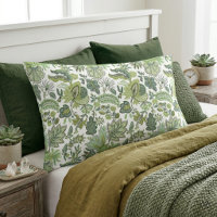 Estampa Floral Vintage Boho Verde