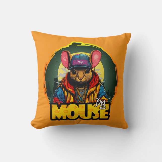 Estampa Hip Hop - Big mouse - Almofada (Frente)