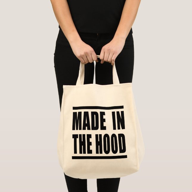 Estampa Hip Hop - Made in the Hood - Bolsa (Frente (produto))