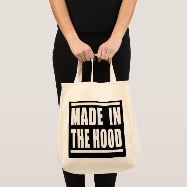 Estampa Hip Hop - Made in the Hood - Bolsa (Frente (produto))