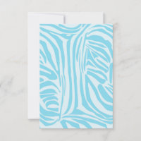 Estampa Ousada de Zebra Azul e Branco